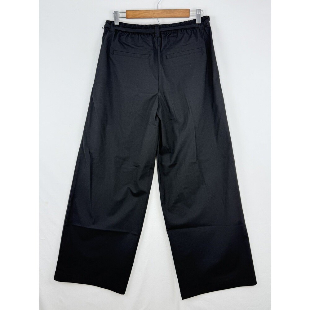 Wild Fable Women’s Black Mid Rise Waist Tie Slouchy Wide Leg Trousers Size S - Picture 5 of 16